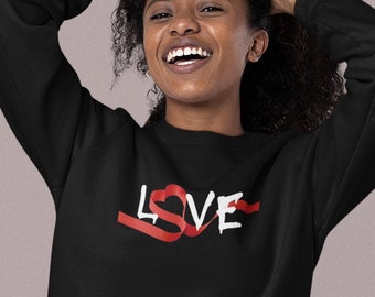 Sudadera Unisex de amor, Sudadera de amor, Regalo para ella, Regalo para él, Camisa de amor, Sudadera para ella, Sudadera para él, Moda de otoño