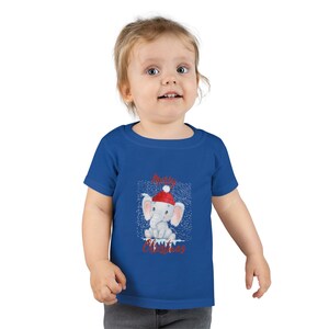 Merry Christmas Elephant Toddler T-shirt, Merry Christmas Shirt, Toddler Christmas Shirt, Christmas gift, Baby Christmas gift, Toddler gift