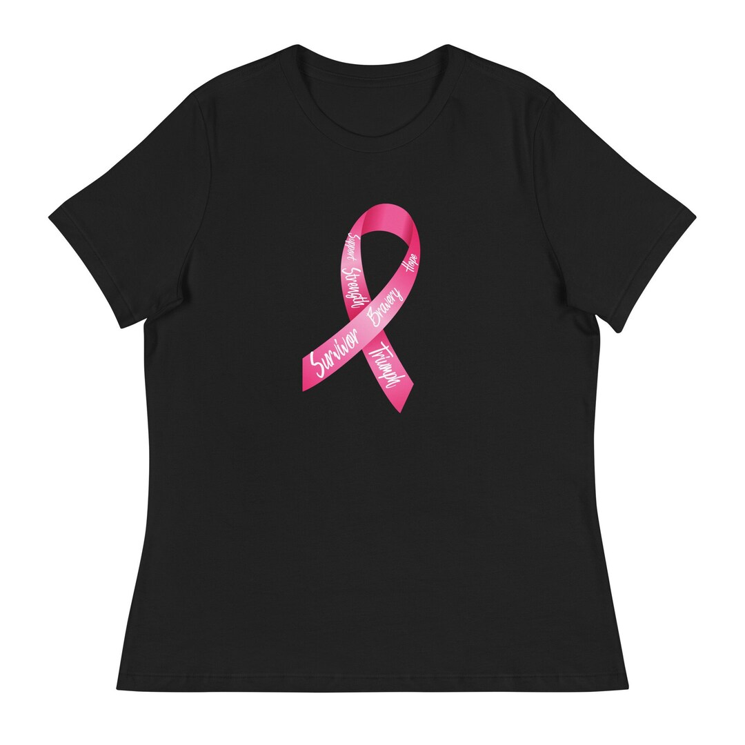 Breast Cancer Awareness Ribbon Women's Relaxed T-shirt, Breast Cancer ...