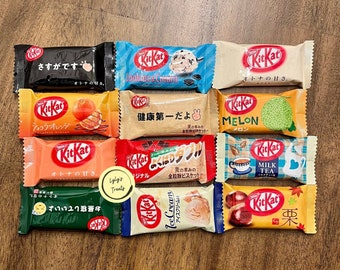 Assorted Japanese Mini KitKat | 12 pieces | Includes Free Asian Candy Sampler