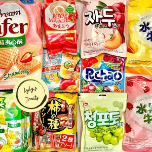 Asian Snack Box Japanese, Korean, Chinese, Taiwanese Mixed, Assorted Snacks and Sweets Mystery Treat Box Gift Box image 6