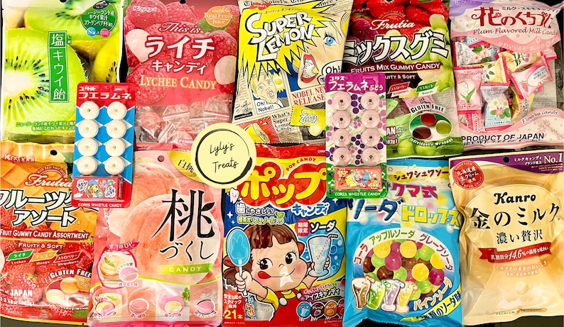 Asian Snack Box Japanese, Korean, Chinese, Taiwanese Mixed, Assorted Snacks and Sweets Mystery Treat Box Gift Box image 7