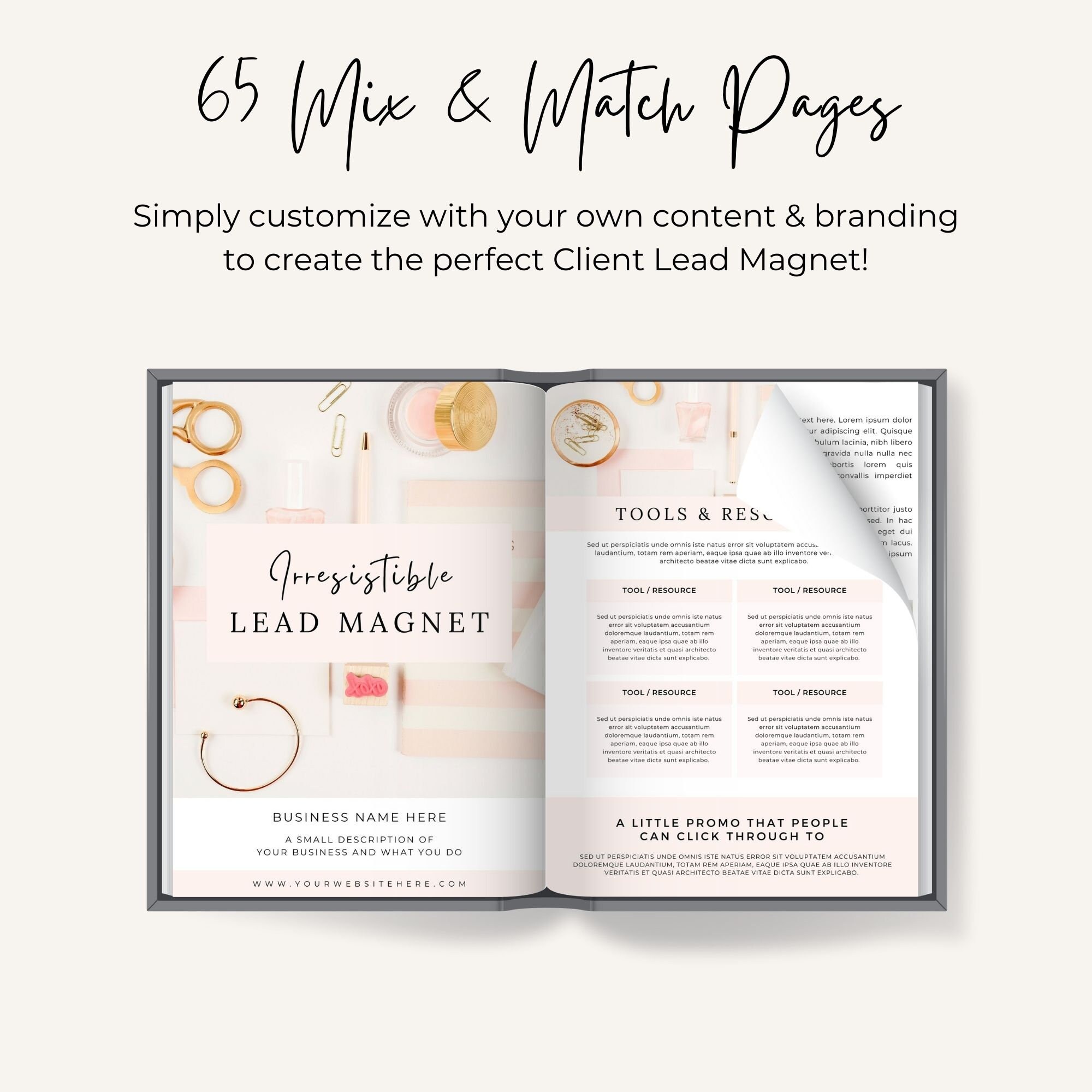 Lead Magnet Template Canva, Checklist Lead Magnet, Worksheets for ...