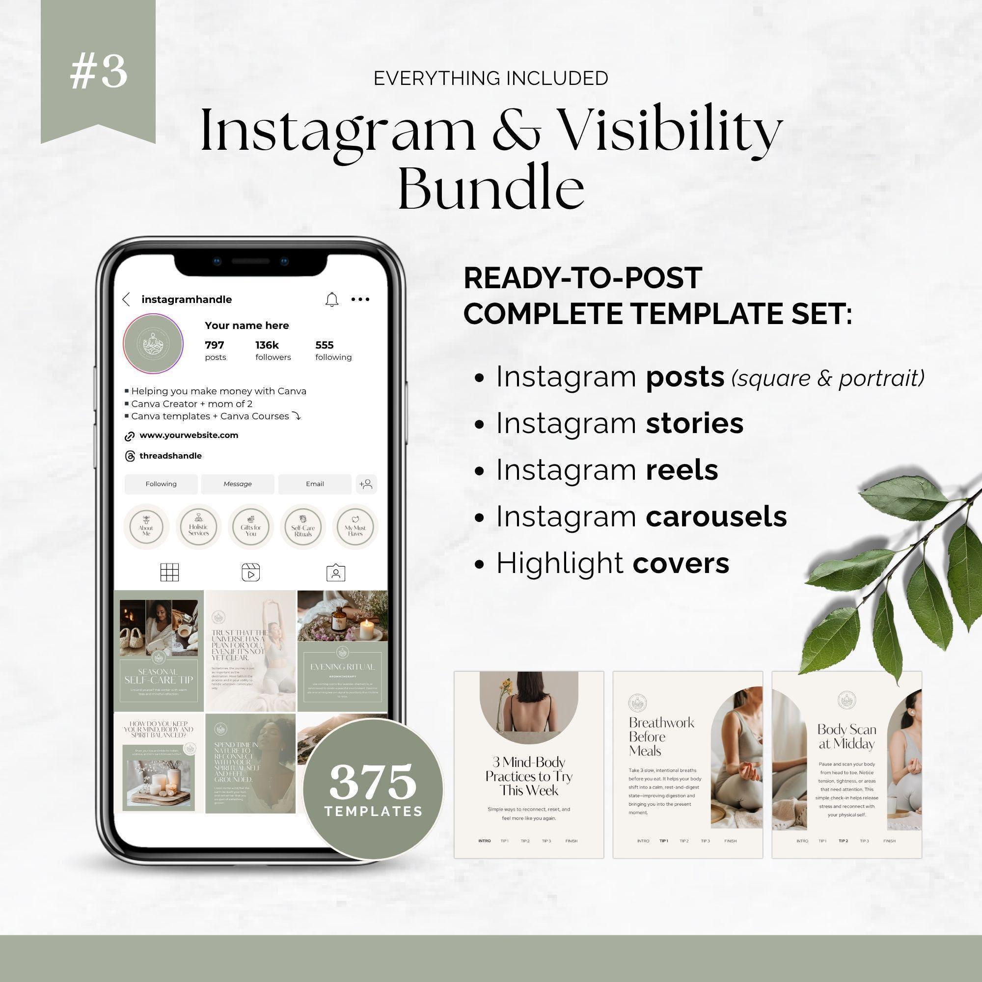 Holistic Coach Starter Kit Canva Templates | 1000+ Wellness Coaching ...