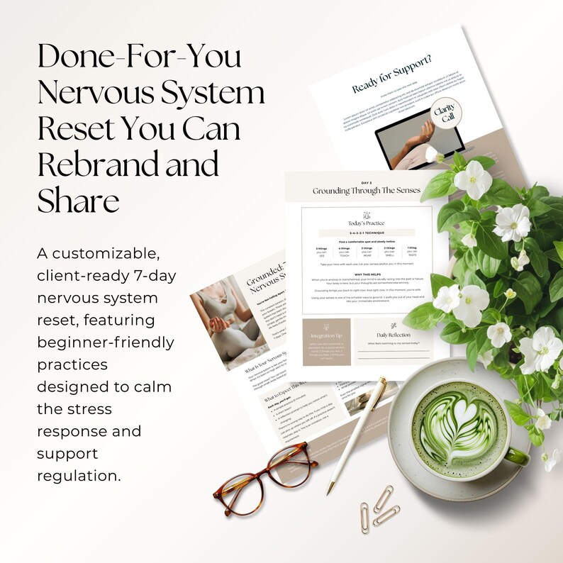 Nervous System Regulation Reset Canva Template | Somatic Exercises ...