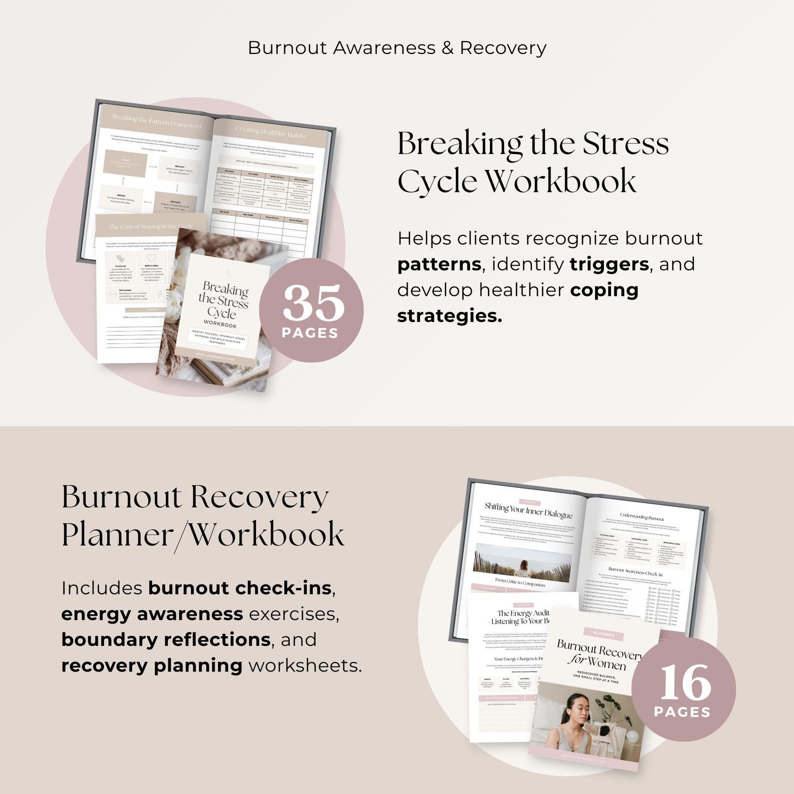 Women’s Stress & Nervous System Regulation Coaching Toolkit Canva ...