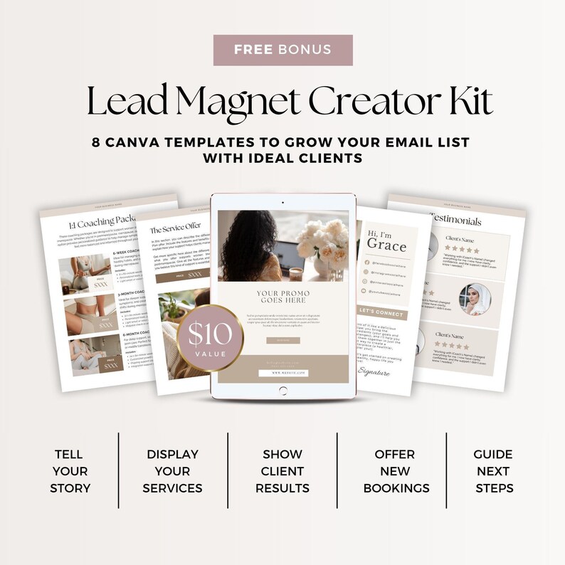 Body Image Worksheets Canva Template | CBT Coaching Tools for Clients ...