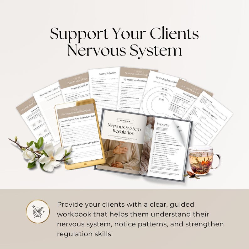 Nervous System Regulation Workbook Journal | Somatic Coach Client ...