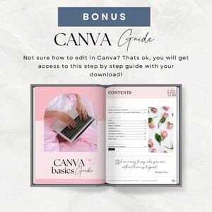 Plantilla de sitio web de asistente virtual Canva, Plantillas VA, Administrador de redes sociales, Hecho para usted, Página de ventas, Descarga instantánea, Portafolio, Azul imagen 7