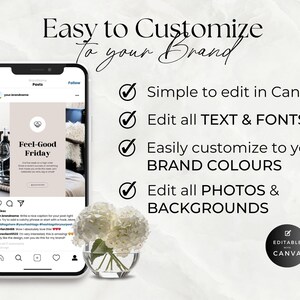 Faceless Social Media Posts for Digital Marketers and Business Coaches, Done For You Content, Luxury Aesthetic, Instagram Account, Canva image 4