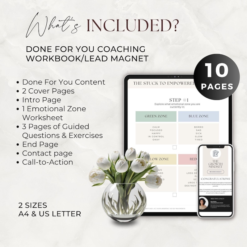 Life Coach Worksheets, Done for You Coaching Workbook Template, Course ...