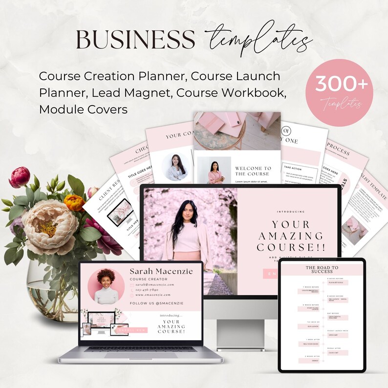 Course Creator Canva Template, Course Creation Planner, Online Course