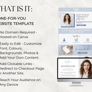 Virtual Assistant Website Template Canva, VA Templates, Social Media ...