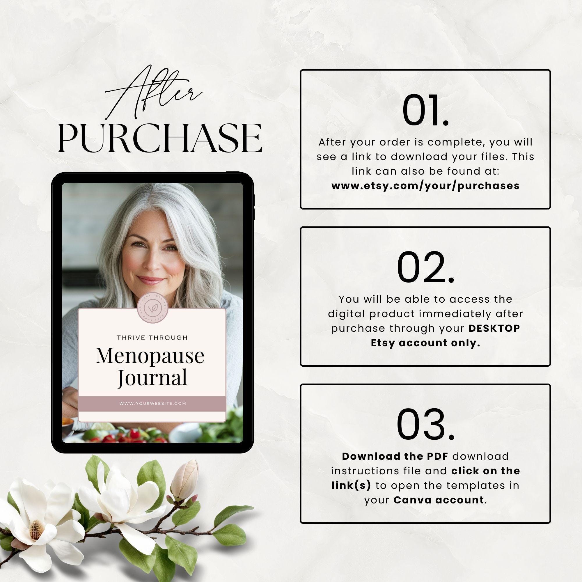 Menopause Journal & Workbook Template, Hormone Health Coaching Lead ...