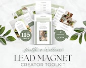Health & Wellness Lead Magnet Canva Templates, Editable Workbook, Freebie, Challenge, Opt-In Pages for Coaches, Digital Marketing Toolkit