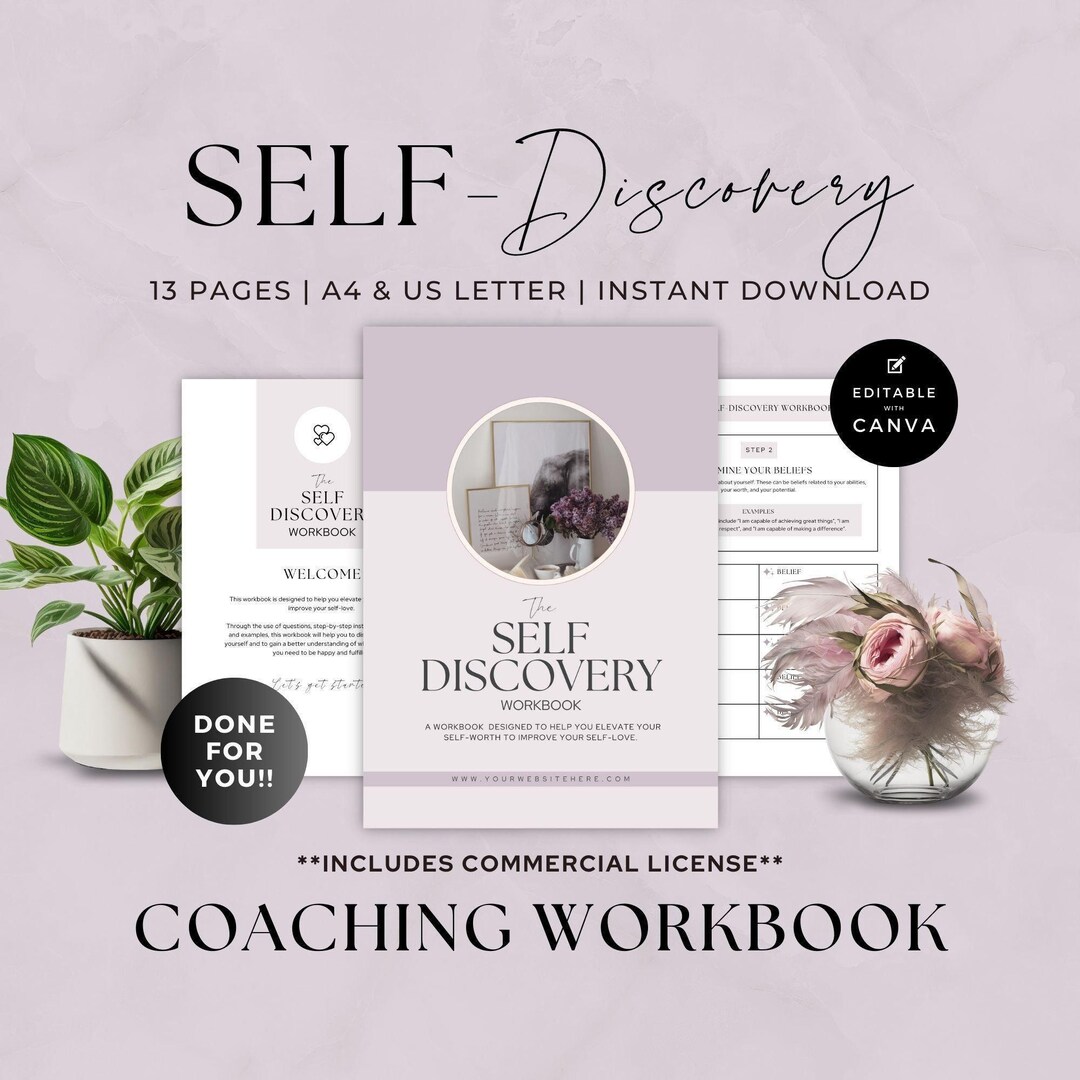 Life Coach Workbook Template, Coaching Worksheet Canva, Done for You ...