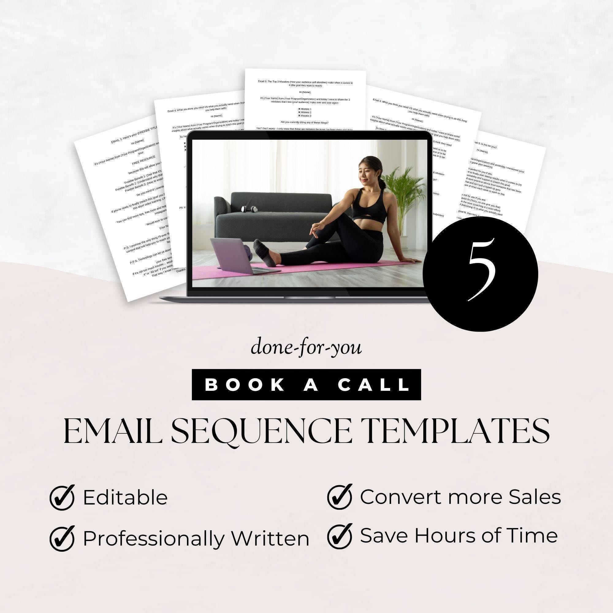 Welcome Email Sequence, Book a Call Email Scripts for Personal Trainers ...