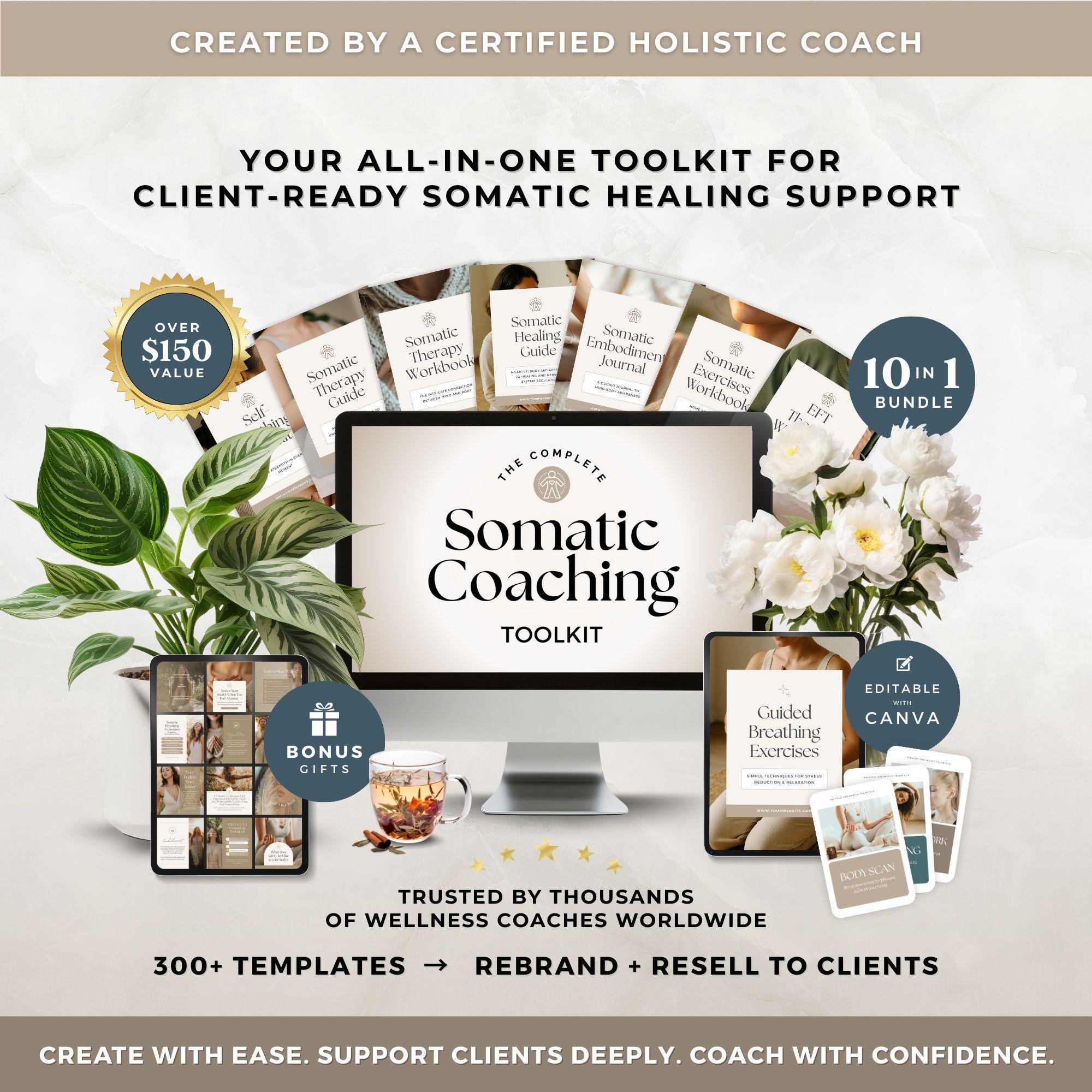 Somatic Coaching Toolkit Canva Template | Nervous System Regulation ...