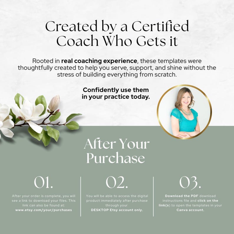 Canva Mitgliedsverkaufsseite Vorlage für Gesundheits- & Wellnesscoaches: Startgruppenprogramm, digitales Angebot oder Online-Coaching-Abonnement Bild 9