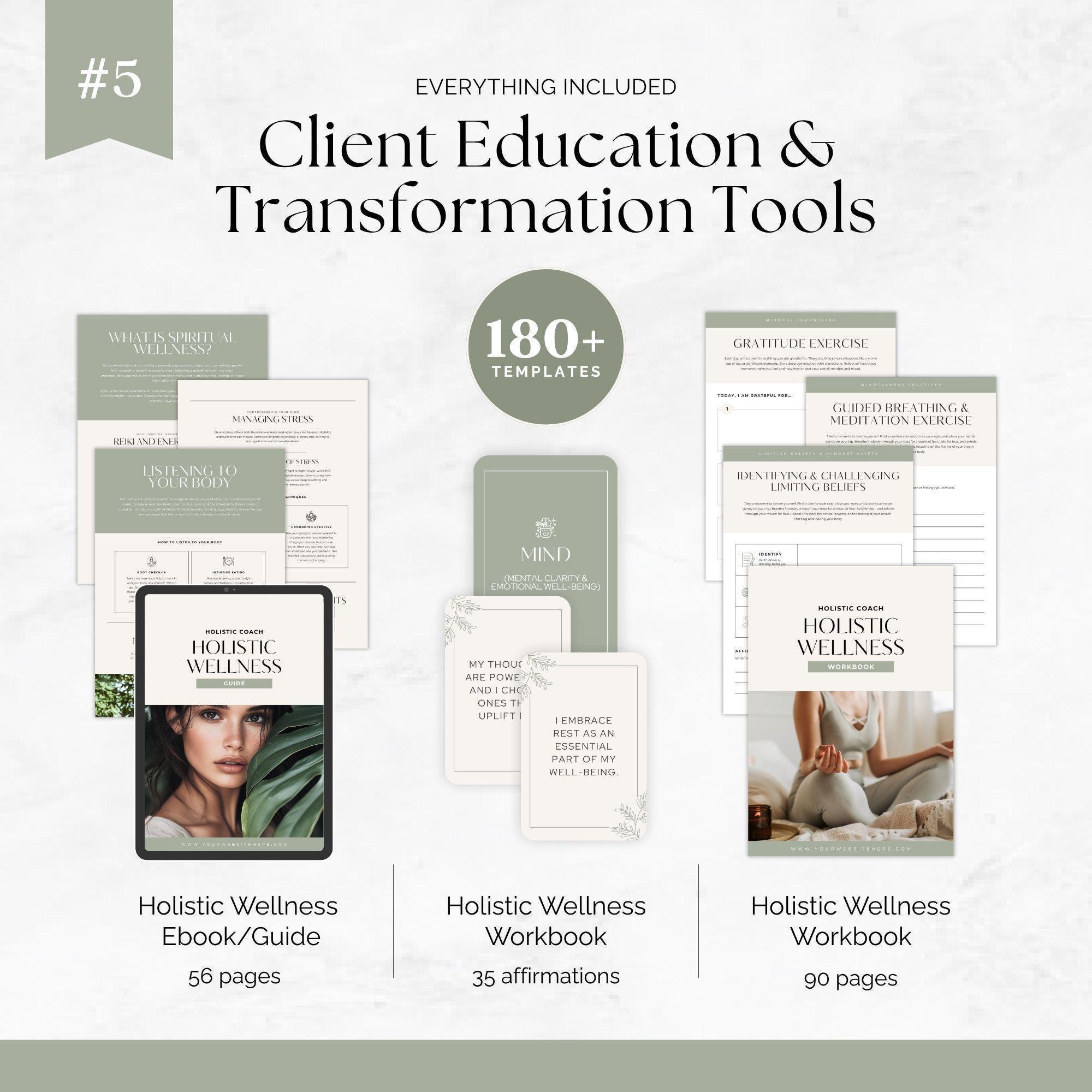 Holistic Coach Starter Kit Canva Templates | 1000+ Wellness Coaching ...