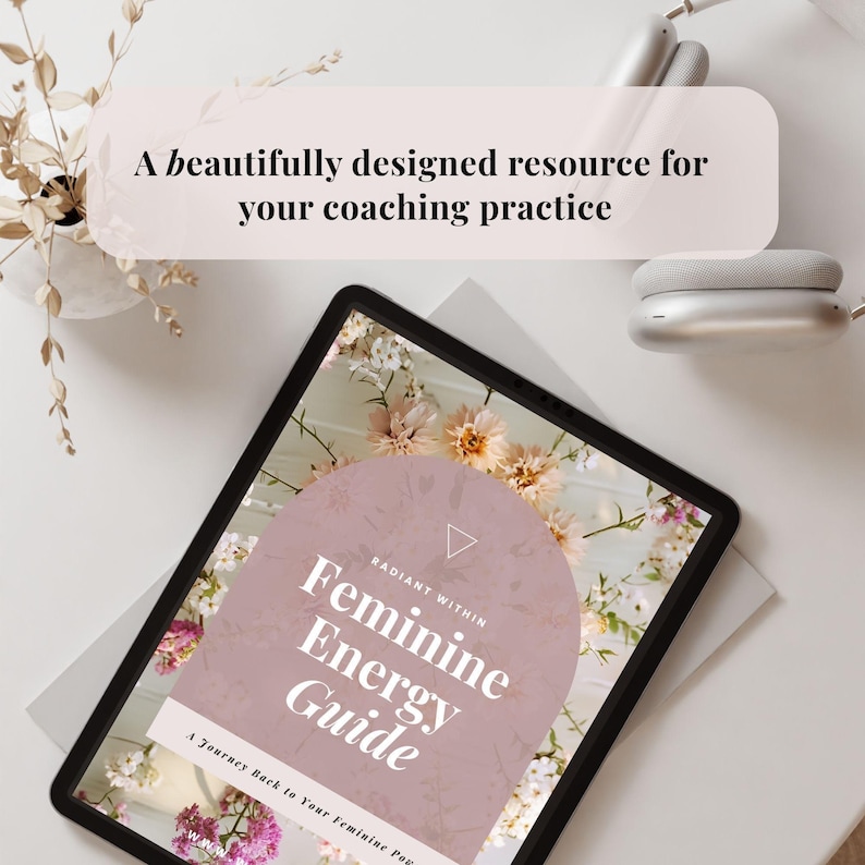 Modèle Canva Guide de l'énergie féminine pour entraîneurs, livre électronique sur l'amour de soi et l'émancipation, instructions et exercices pour la tenue d'un journal, aimant en plomb fait pour vous image 5