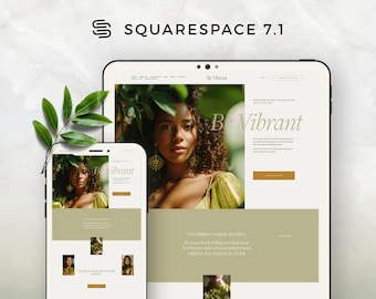 Squarespace Template for Wellness Coach | Holistic Nutrition, Hormone Health, Mind Body Practitioner Website Design | Squarespace 7.1
