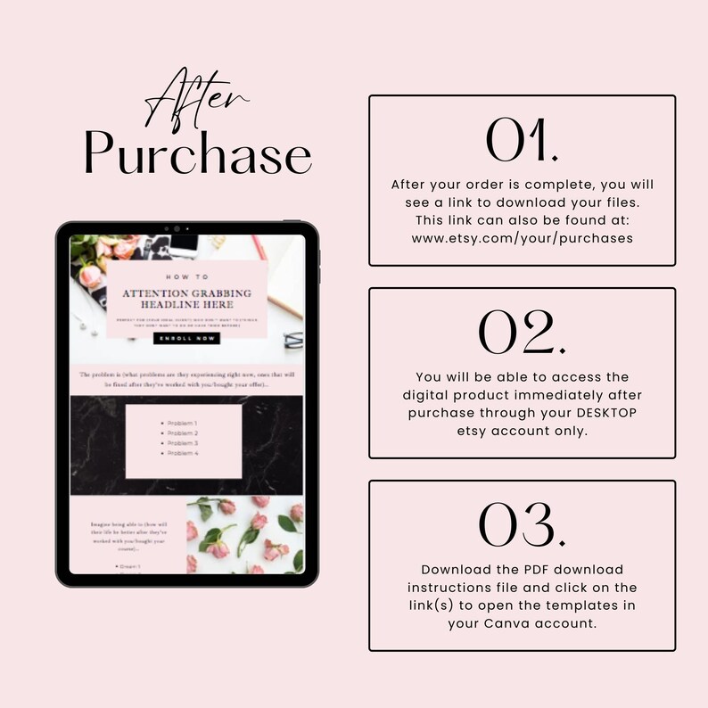 Online Course Sales Page Template Canva Canva Coaching Sales Etsy Online Course Sales Page Template Canva Canva Coaching Sales Etsy