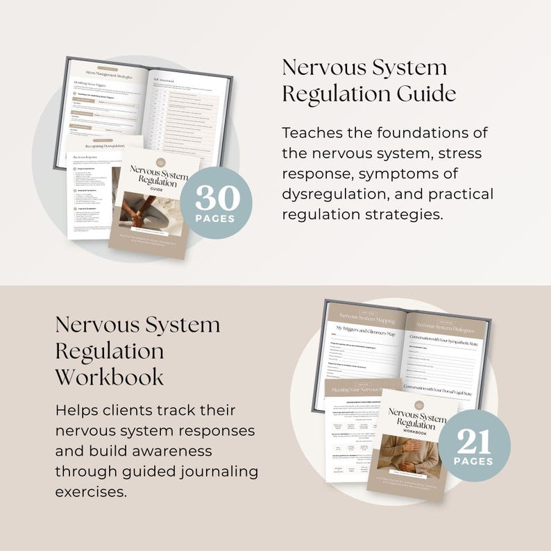 Nervous System Regulation Toolkit Canva Template for Health & Wellness ...