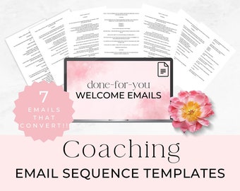 Welcome Email Sequence, Welcome Email Templates, Welcome Email Swipe File, Welcome Email Scripts, Coaches, Course Creators, Business