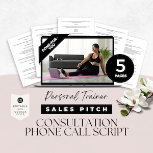 Script per telefonate di vendita per personal trainer, iscrizione al programma per allenatori di fitness, modello di documento Google, gestione delle obiezioni, chiusura della vendita