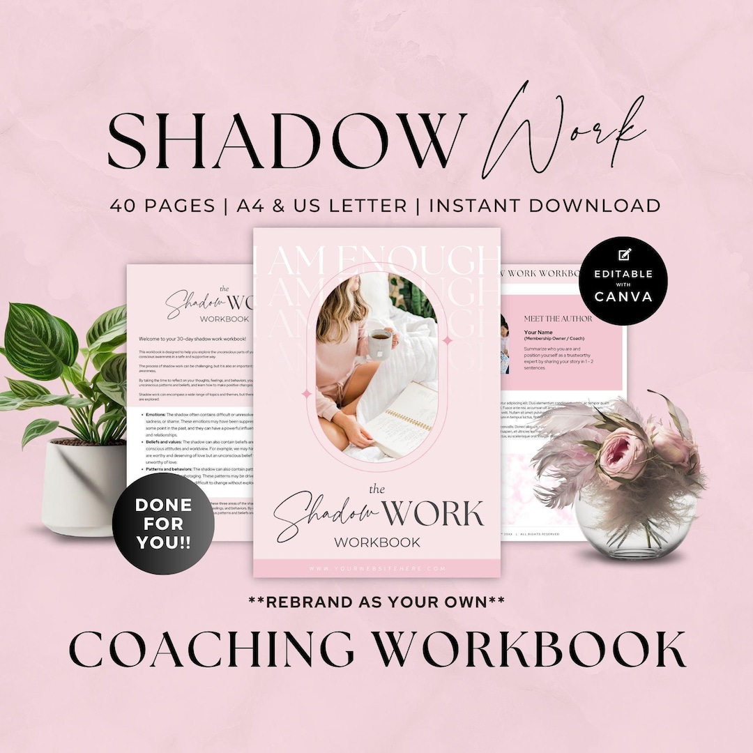 Shadow Work Workbook, Journal Prompts for Self Discovery, Canva ...