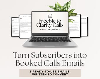 Buchen Sie einen Anruf E-Mail-Skripte für Coaches & Kursersteller, E-Mail-Marketer-Abfolge