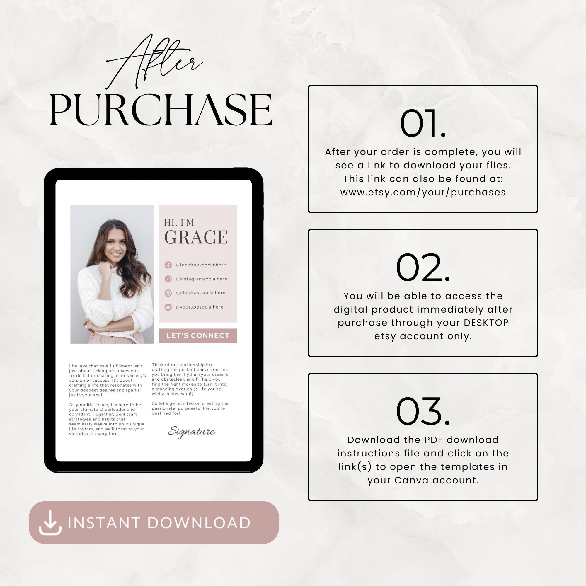 Coaching Worksheet Template, Life Coach Workbook, Self Discovery ...