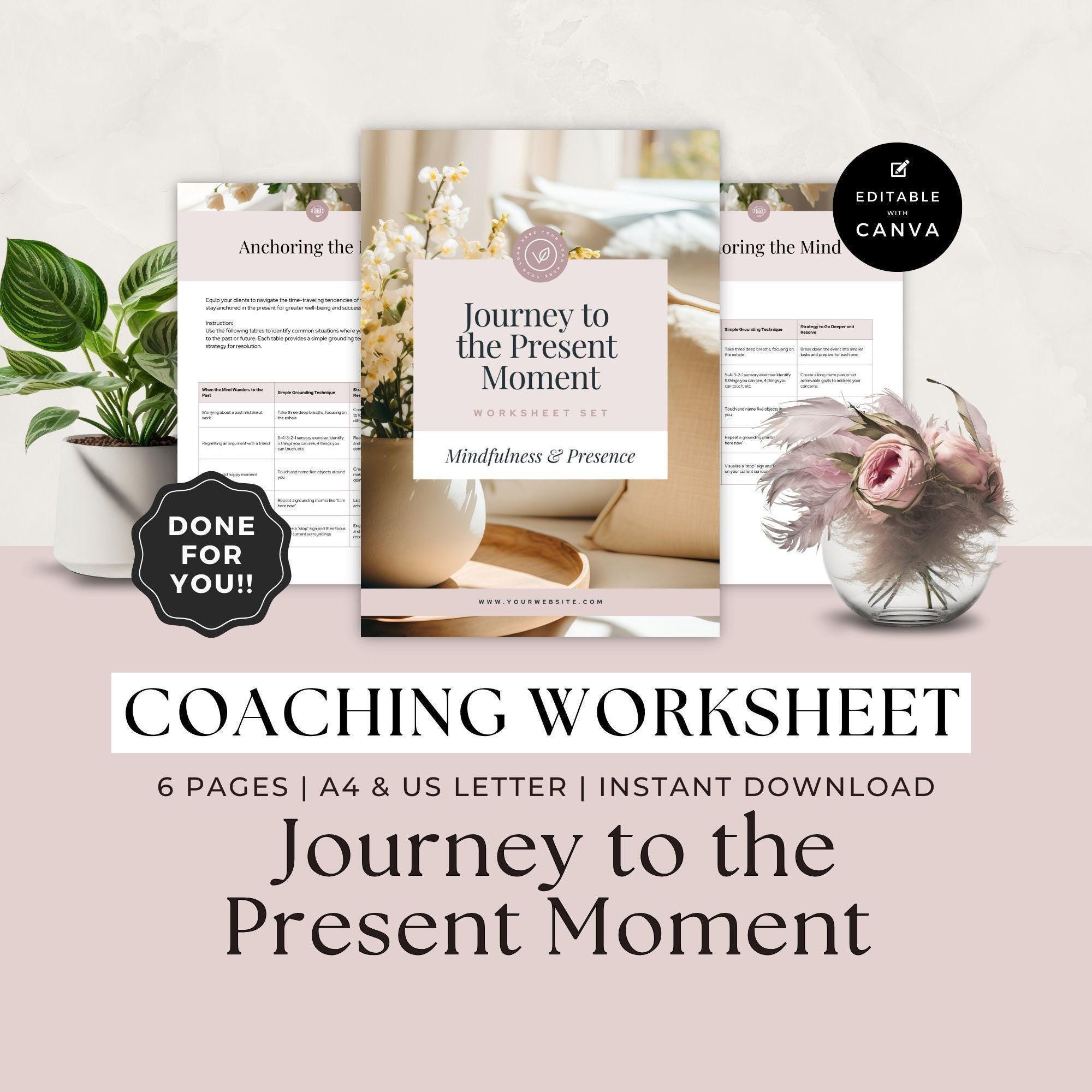 Mindset Coach Worksheets, Done for You Coaching Workbook Template ...
