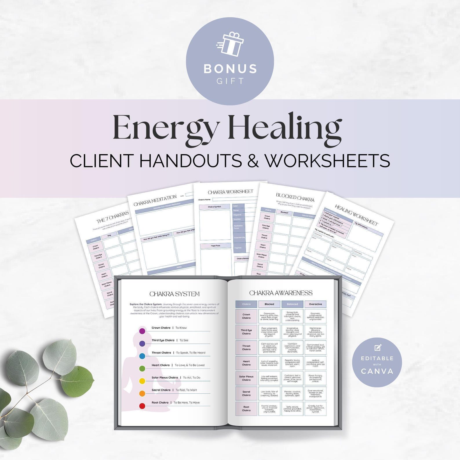 Energy Intake Form Energy Healing Intake Form, Editable New Client Questionnaire, Client ...