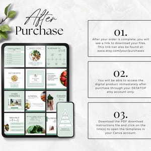 Health Coach Social Media Template, Coaching Instagram Templates and Stories, Nutrition, Wellness, Nutritionist, Holistic, Dietician, Canva image 6
