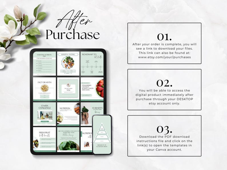 Health Coach Social Media Template, Coaching Instagram Templates and Stories, Nutrition, Wellness, Nutritionist, Holistic, Dietician, Canva image 6