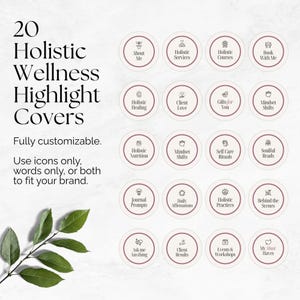 Holistic Health Instagram Bundle, Editable Posts Stories Reels Carousels Highlights Quotes, Holistic Coach Social Media, Wellness Branding image 5