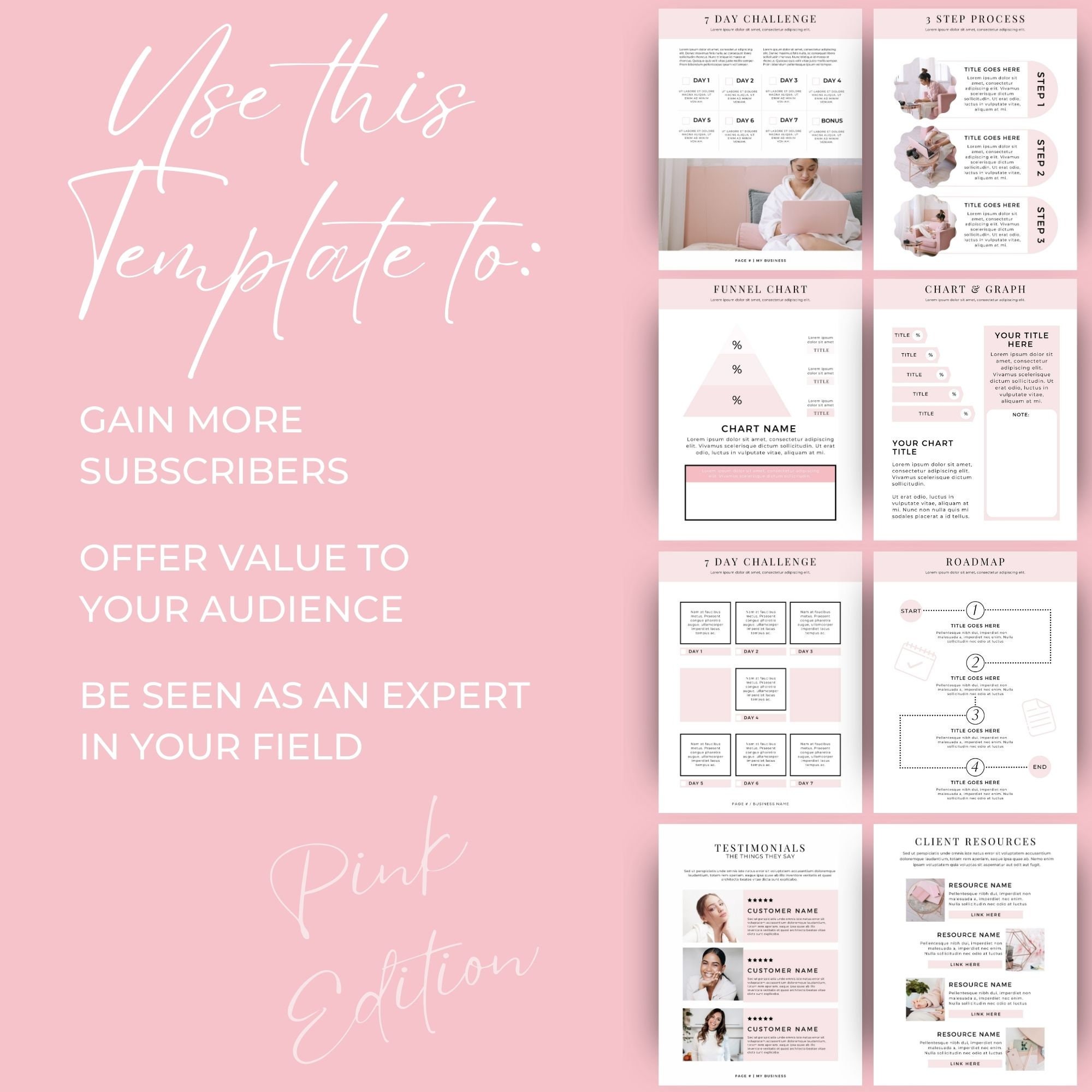 Lead Magnet Template Canva, Canva Templates Online Coach, Freebie ...