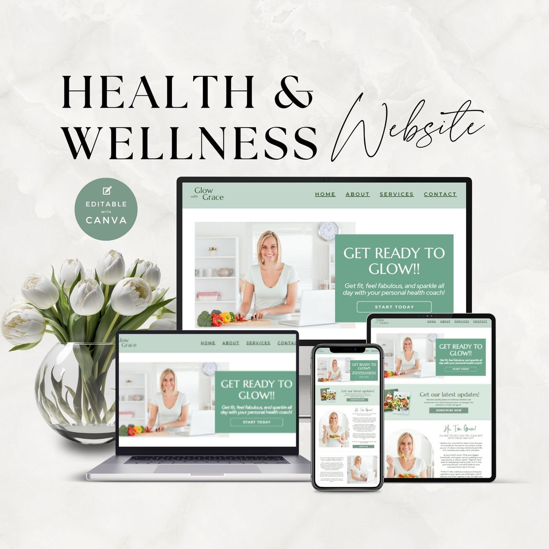 Health Coach Website Template, Coaching Templates, Health and Wellness Health Coach Website Template, Coaching Templates, Health and Wellness