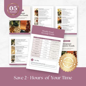 Menopause Foods List Canva Template, Perimenopause Coaching Handout, Editable Women’s Wellness Tool for Hormone Balance & Symptom Support image 4