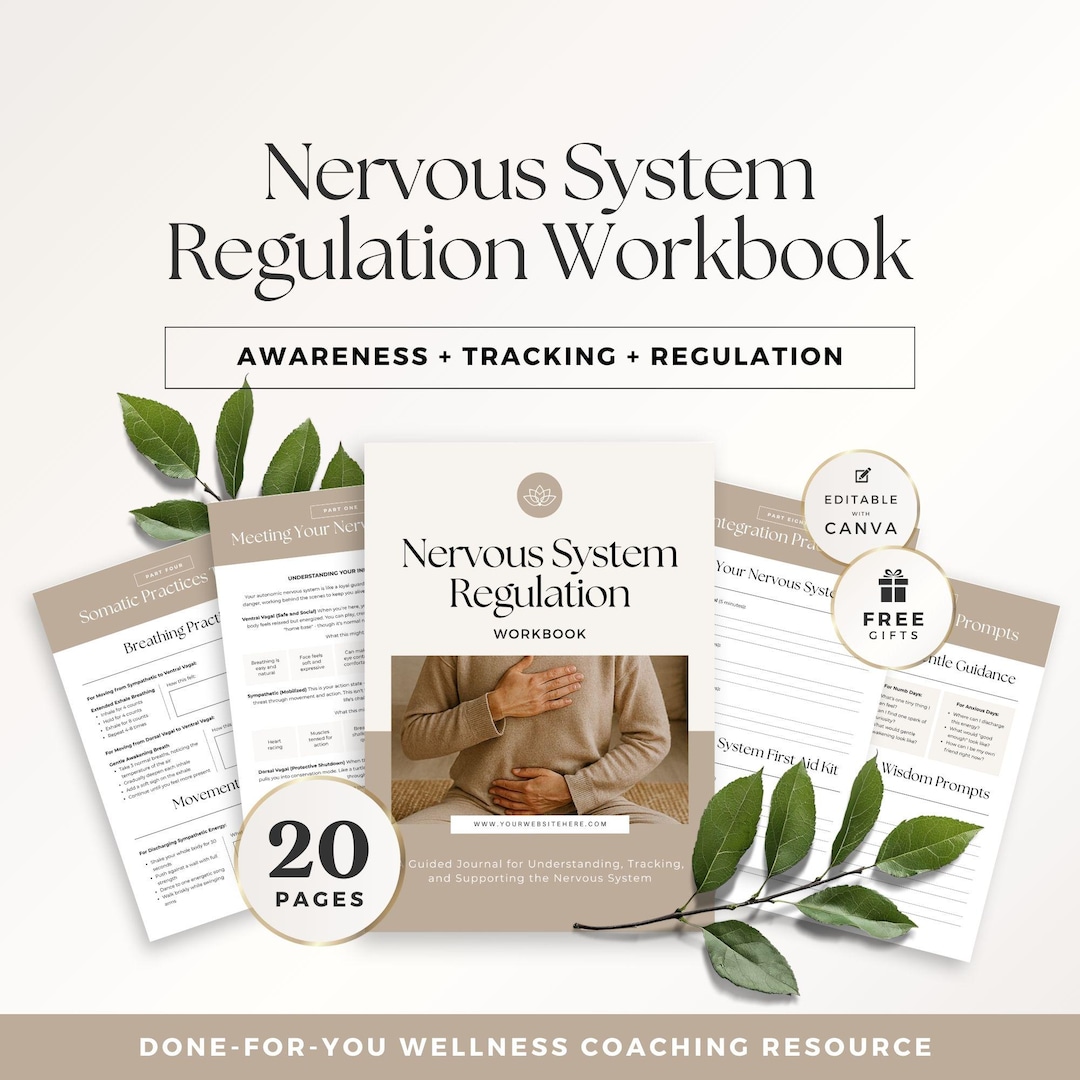Nervous System Regulation Workbook Journal | Somatic Coach Client ...