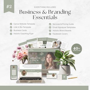 Holistic Coach Starter Kit Canva Templates | 1000+ Wellness Coaching ...