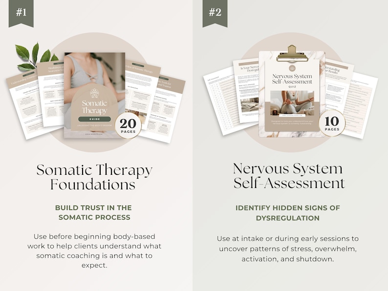 Somatic Coaching Toolkit Canva Template | Nervous System Regulation ...
