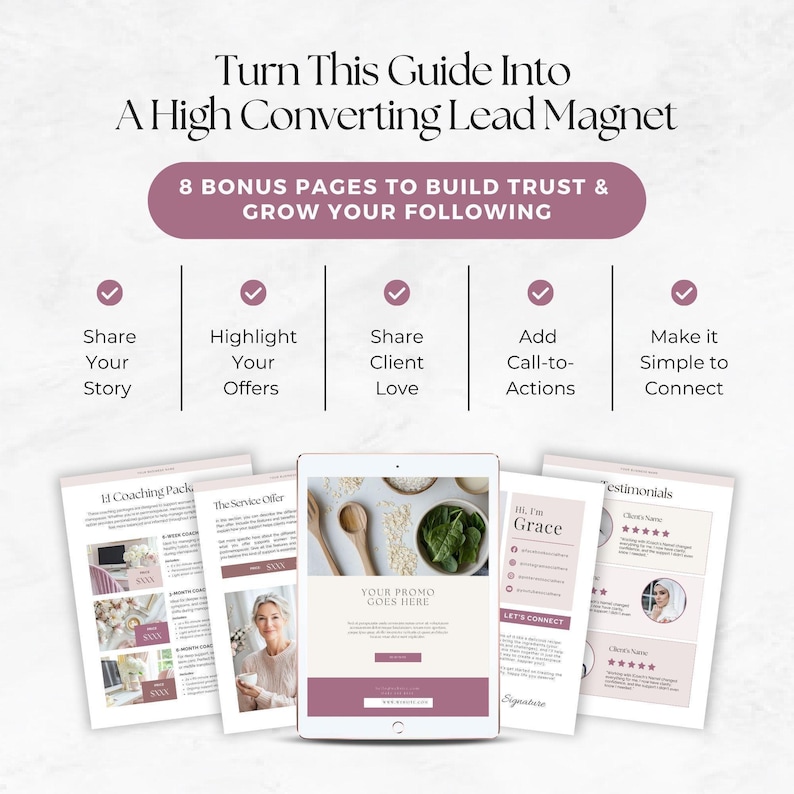 Menopause Foods List Canva Template, Perimenopause Coaching Handout, Editable Women’s Wellness Tool for Hormone Balance & Symptom Support image 5
