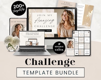 Challenge Workbook Template, Lead Magnet Template Bundle, Canva Template Life Coach, Coaching Workbook Templates, Instagram Posts, NTRL