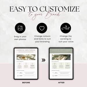 Manuale olistico per il benessere di coach e professionisti, fogli di lavoro precompilati per le sessioni con i clienti, agenda o lead magnet in formato PDF, modello Canva immagine 7