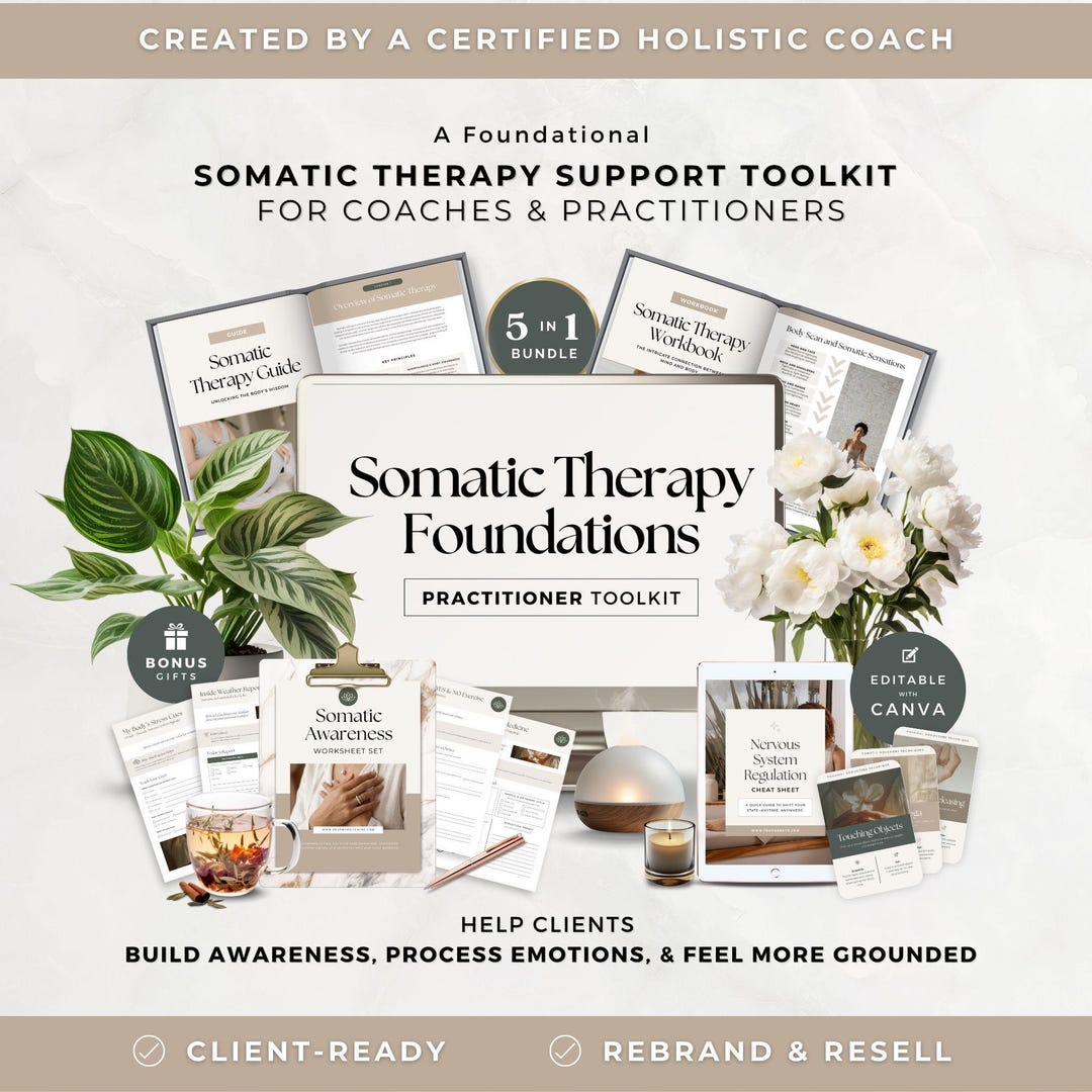 Somatic Therapy Bundle Canva Template for Coaches: Nervous System ...