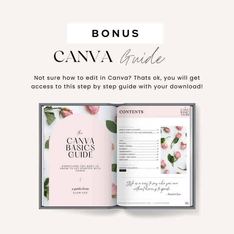 Coaching Worksheet Canva Template, Done for You Workbook, Life Coach ...