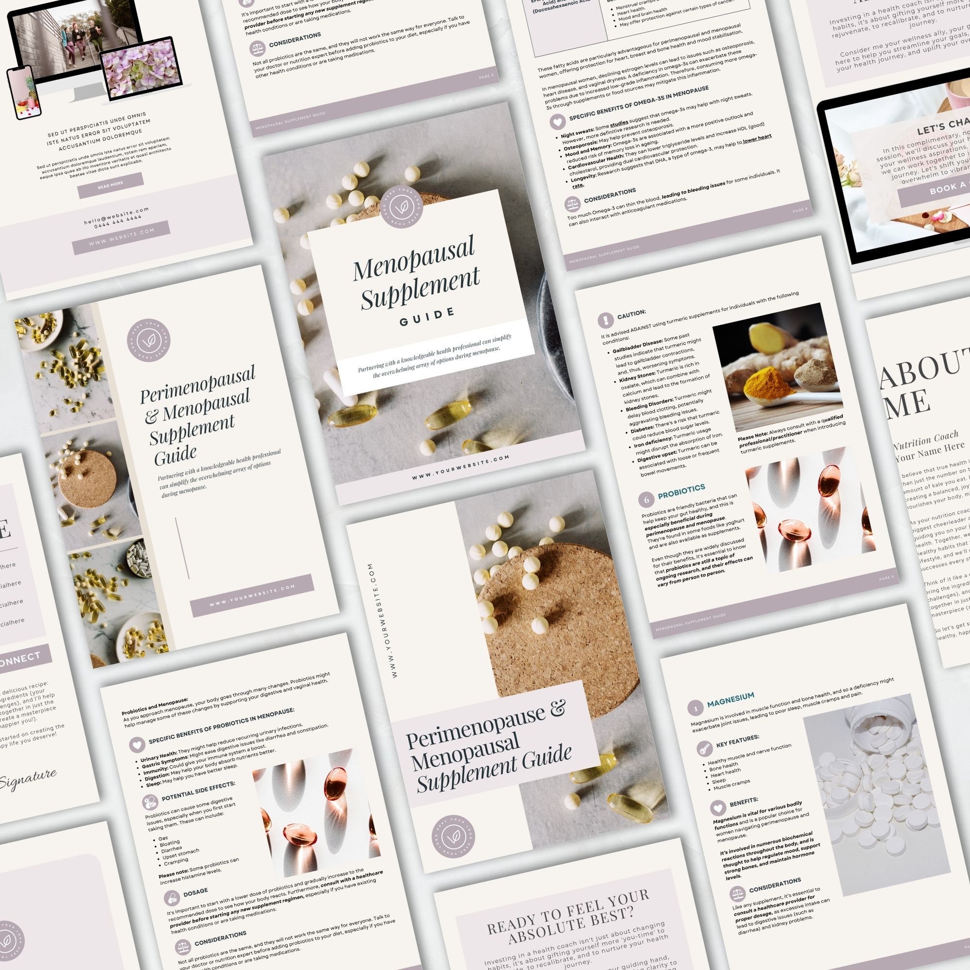 Perimenopause and Menopause Supplement Guide for Clients Etsy Australia